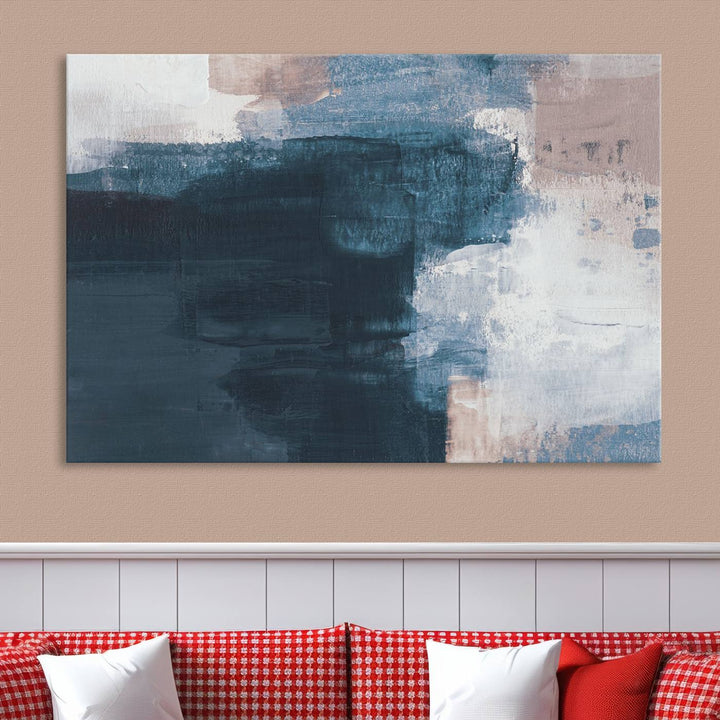 Abstract Brush Strokes Canvas Wall Art