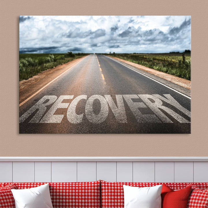 Recovery Road Wall Art Canvas Print