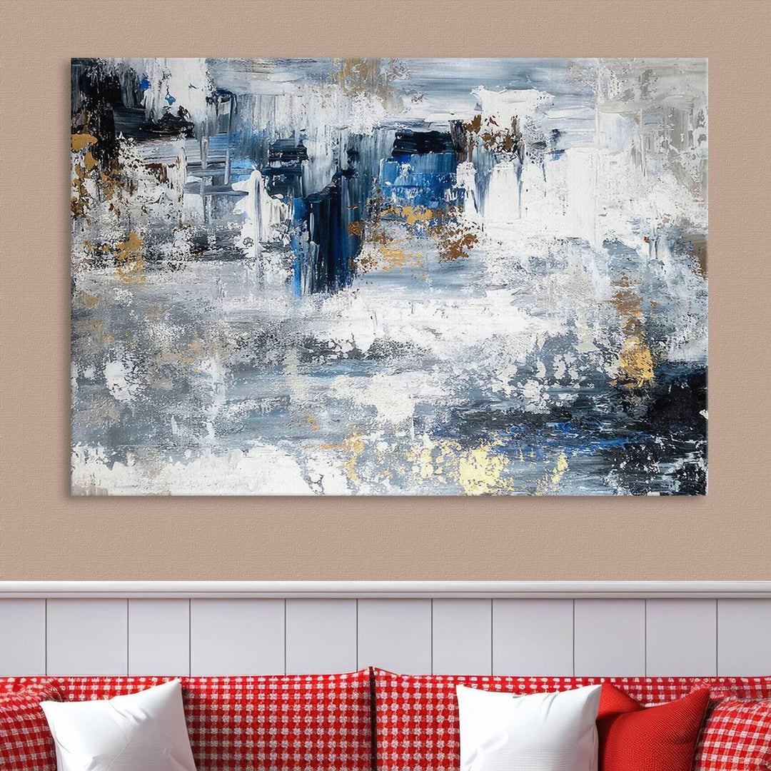 Modern Large Abstract Wall Art Canvas Print