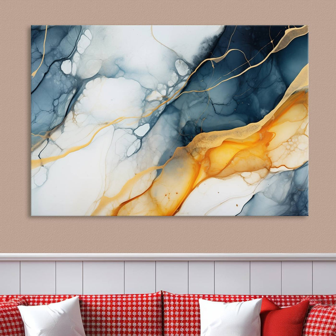 Fluid Wall Art Abstract Canvas Print