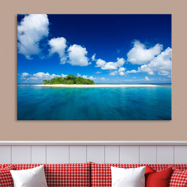 Wall Art Small Tropical Island Canvas Print