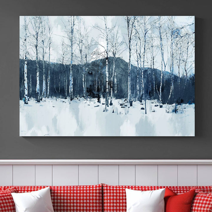 Breathtaking Winter Forest Canvas Art Print Multi Panel Forest Art Winter Photograph Art