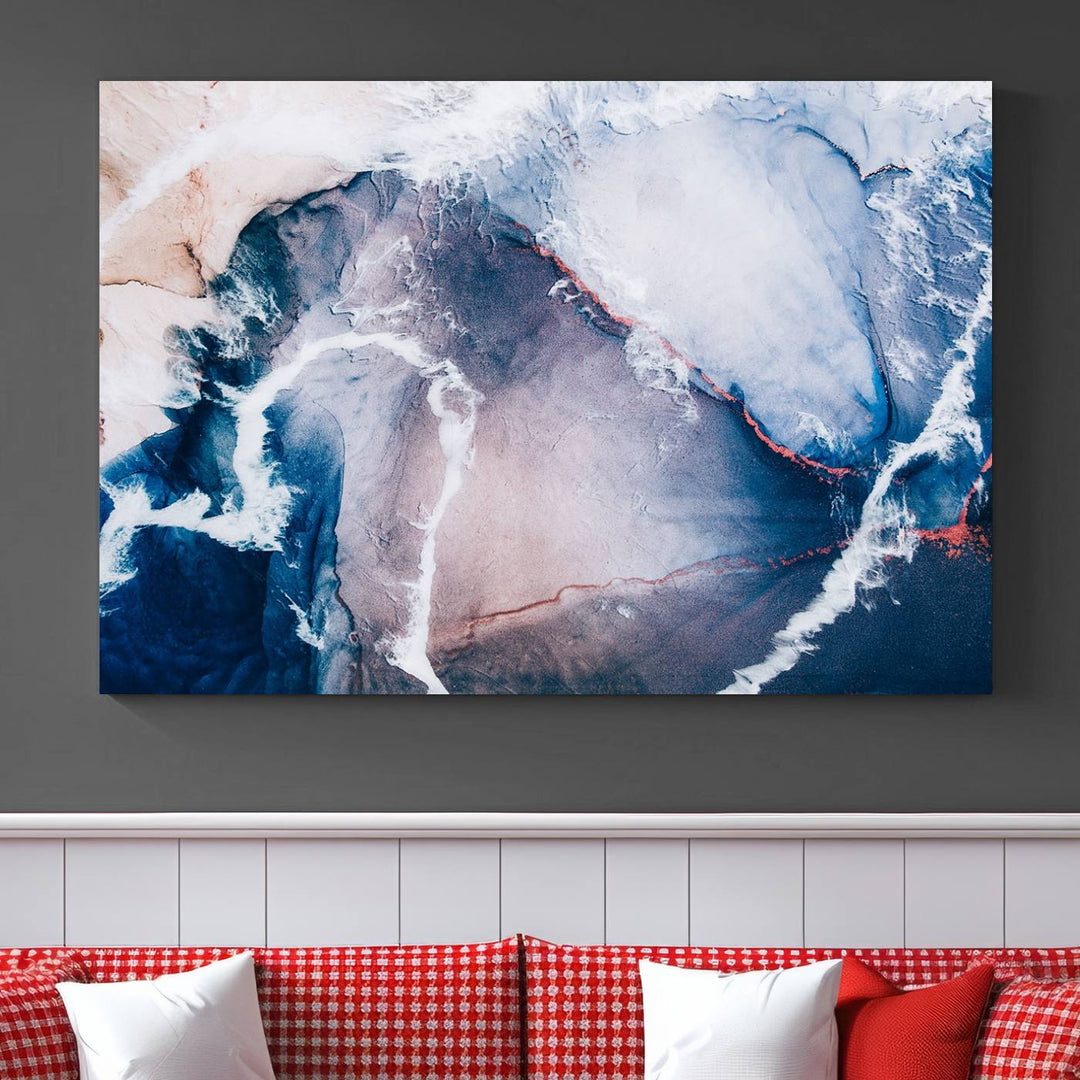 Large Modern Abstract Canvas Wall Art Print