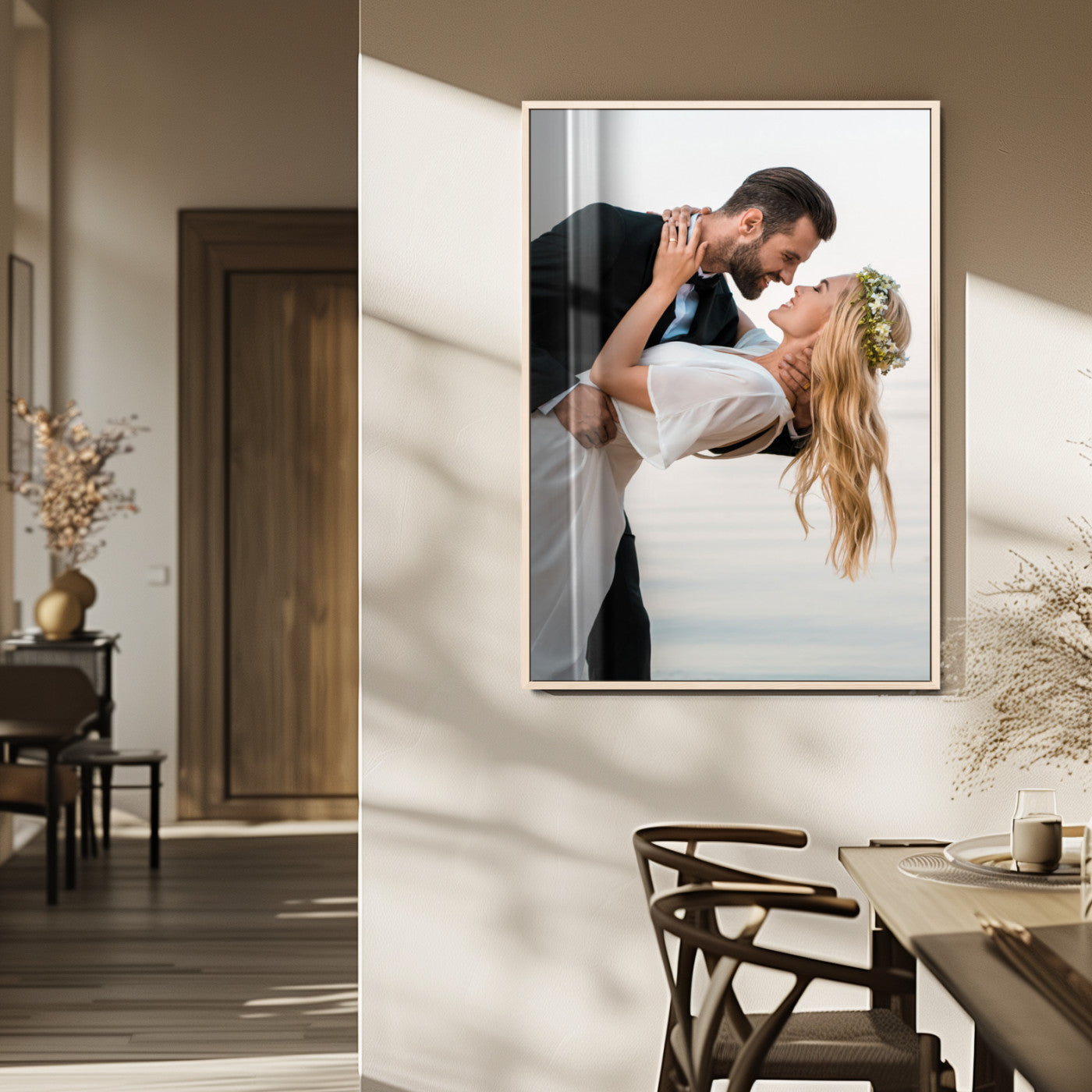 MGV-FP-48X32-3P - Framed Wall Art Custom Canvas Print, Customized Canvas Print, Customized Wall Art
