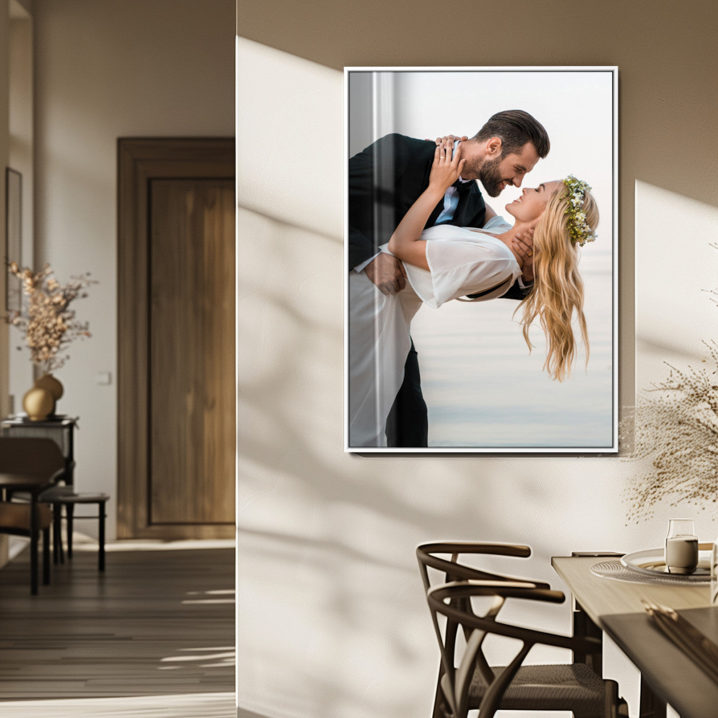 MGV-FP-48X32-3P - Framed Wall Art Custom Canvas Print, Customized Canvas Print, Customized Wall Art