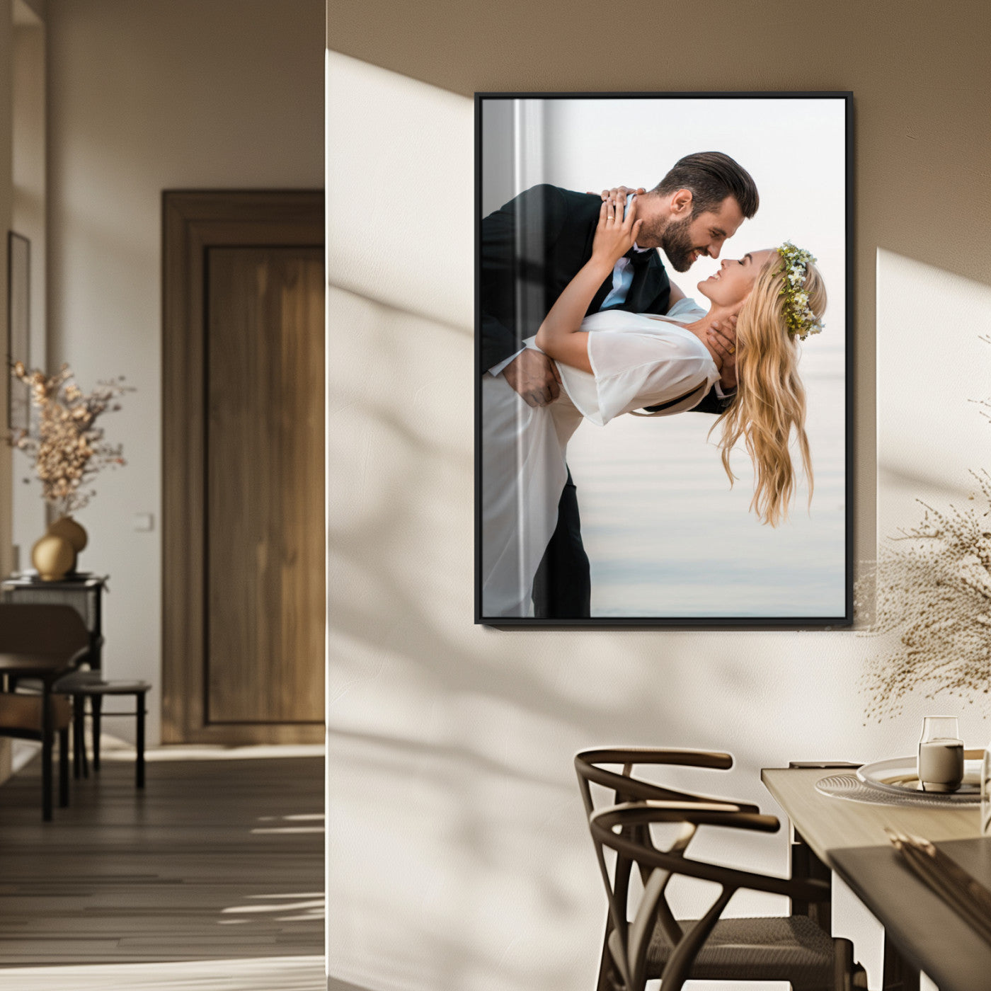 MGV-FP-48X32-3P - Framed Wall Art Custom Canvas Print, Customized Canvas Print, Customized Wall Art