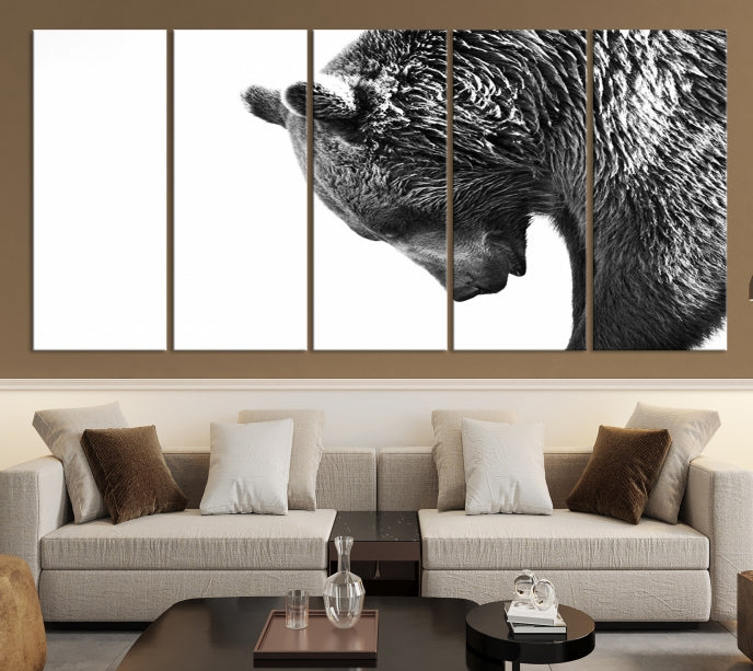 Wall Art Wild Bears Canvas Print