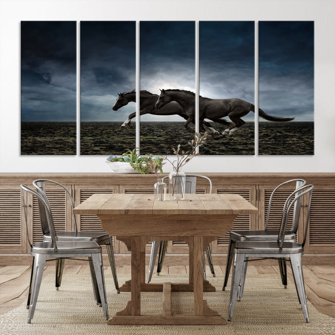 Art mural de chevaux sauvages Impression sur toile