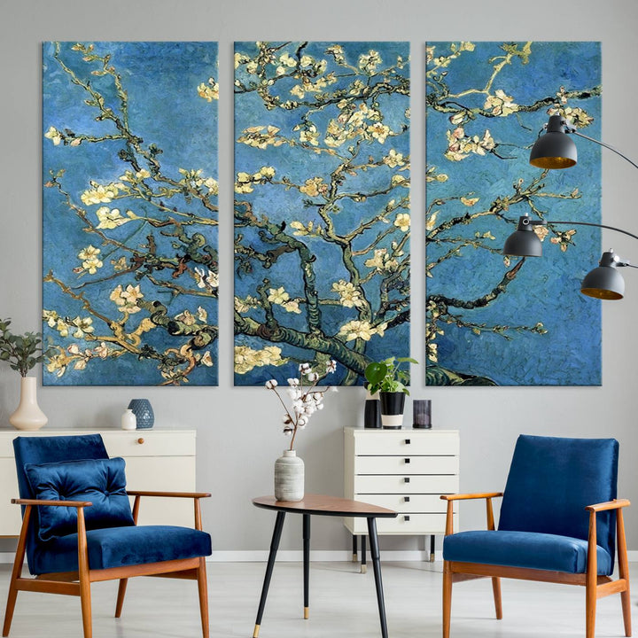 Art mural Fleur d'amandier par Van Gogh Impression sur toile