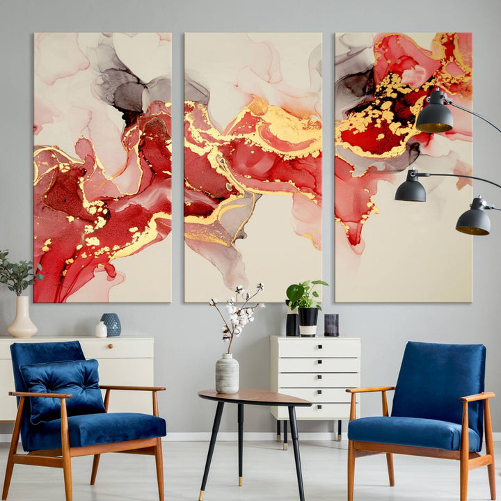 Abstract Work of Art Walls Contemporary Painting Abstract Canvas Wall Art