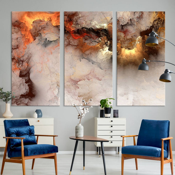 Abstract Smokes Canvas Wall Art Print