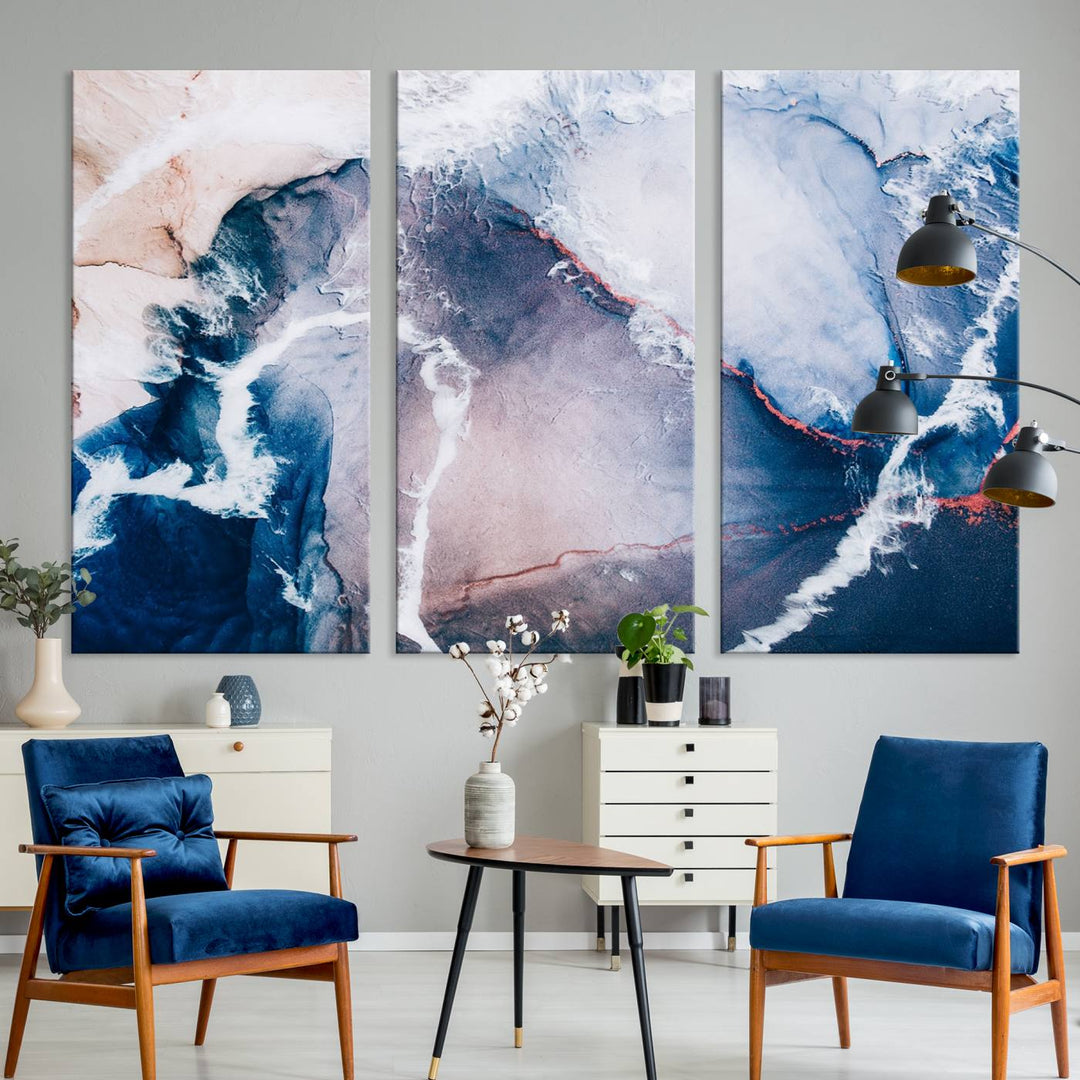 Large Modern Abstract Canvas Wall Art Print