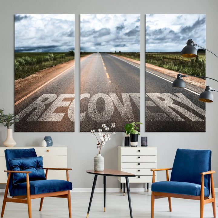 Recovery Road Wall Art Canvas Print