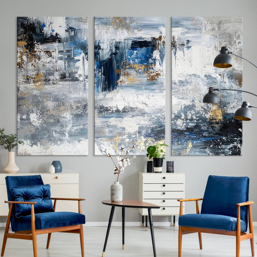 Modern Large Abstract Wall Art Canvas Print