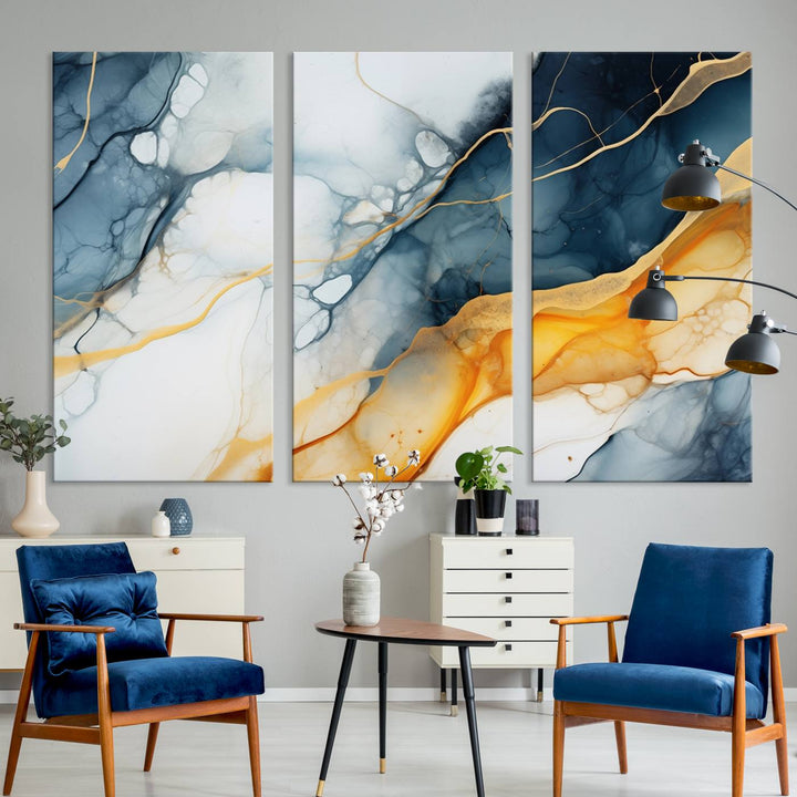 Fluid Wall Art Abstract Canvas Print