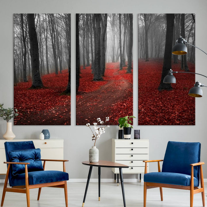 Wonderful Forest with Autumn Forest Artwork