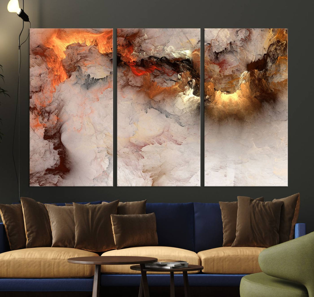 Abstract Smokes Canvas Wall Art Print