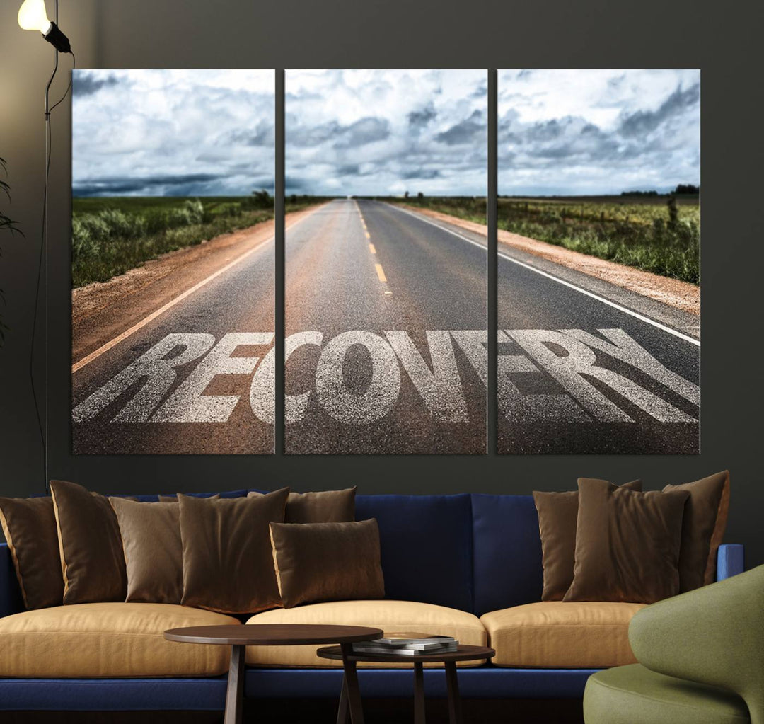 Recovery Road Wall Art Canvas Print