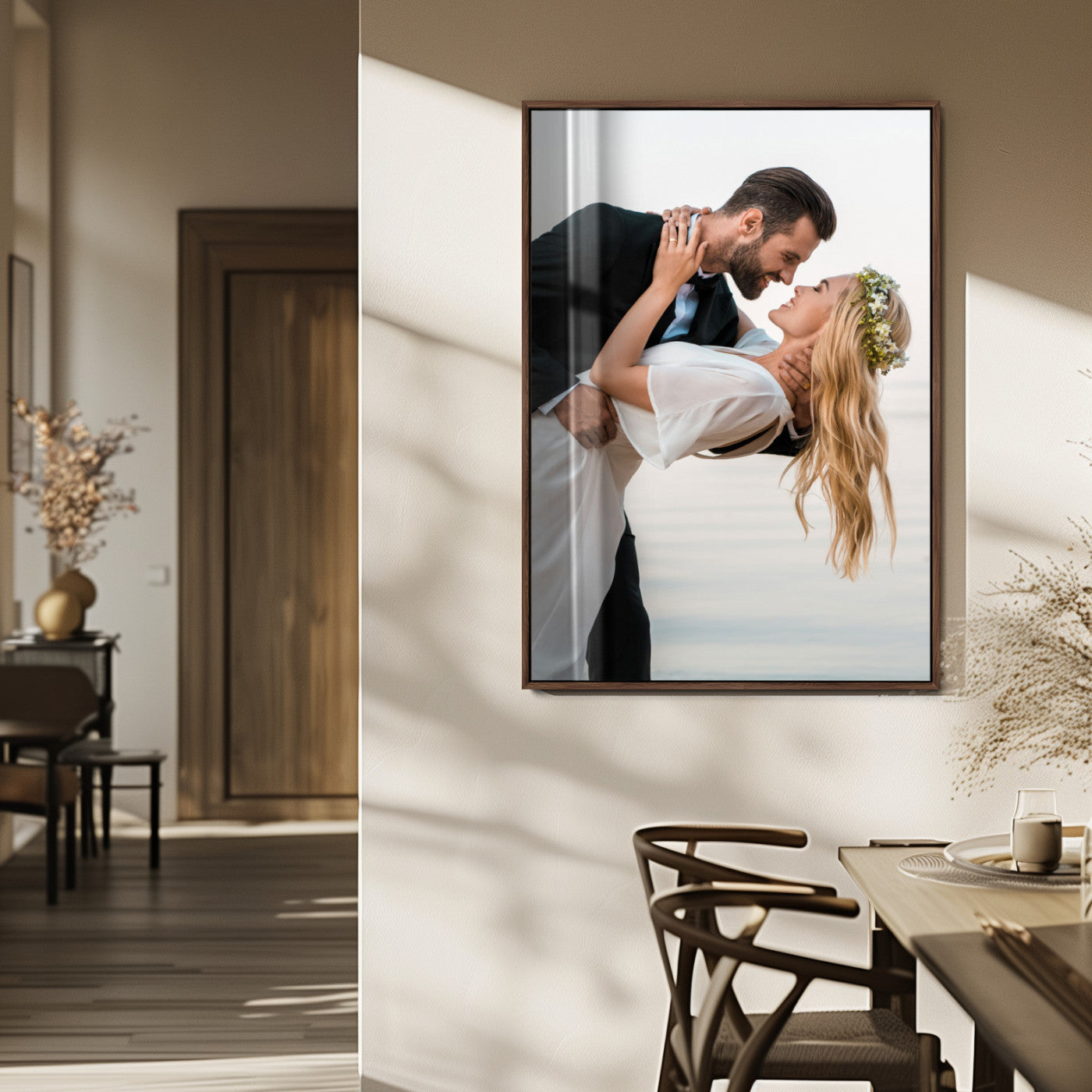 MGV-FP-48X32-3P - Framed Wall Art Custom Canvas Print, Customized Canvas Print, Customized Wall Art