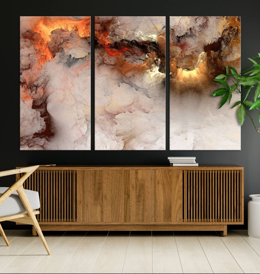 Abstract Smokes Canvas Wall Art Print