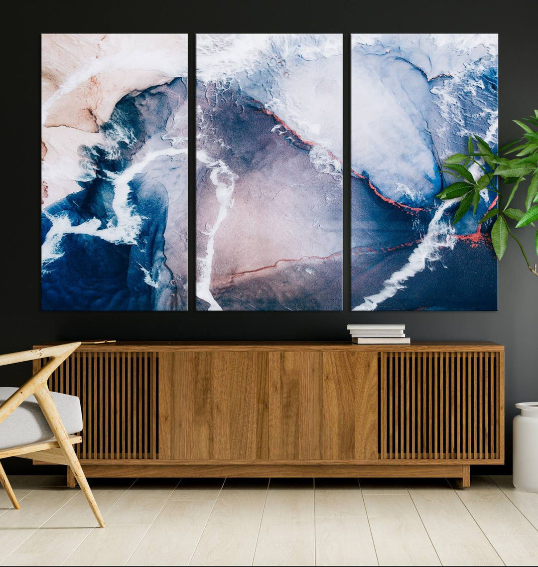 Large Modern Abstract Canvas Wall Art Print