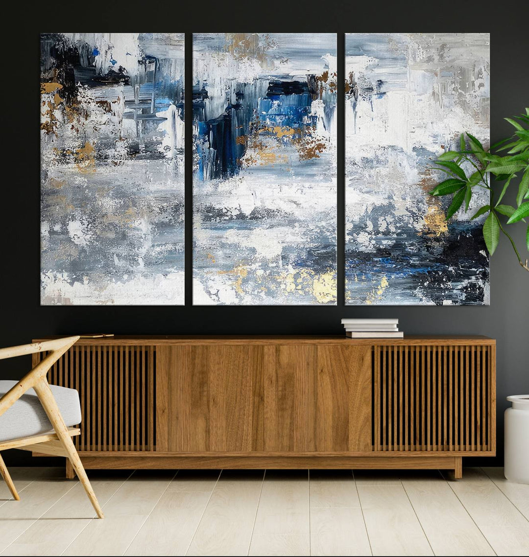 Modern Large Abstract Wall Art Canvas Print