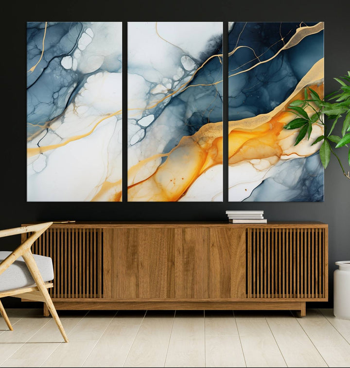 Fluid Wall Art Abstract Canvas Print