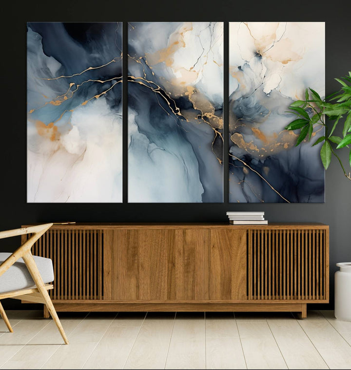 Art mural abstrait Impression sur toile