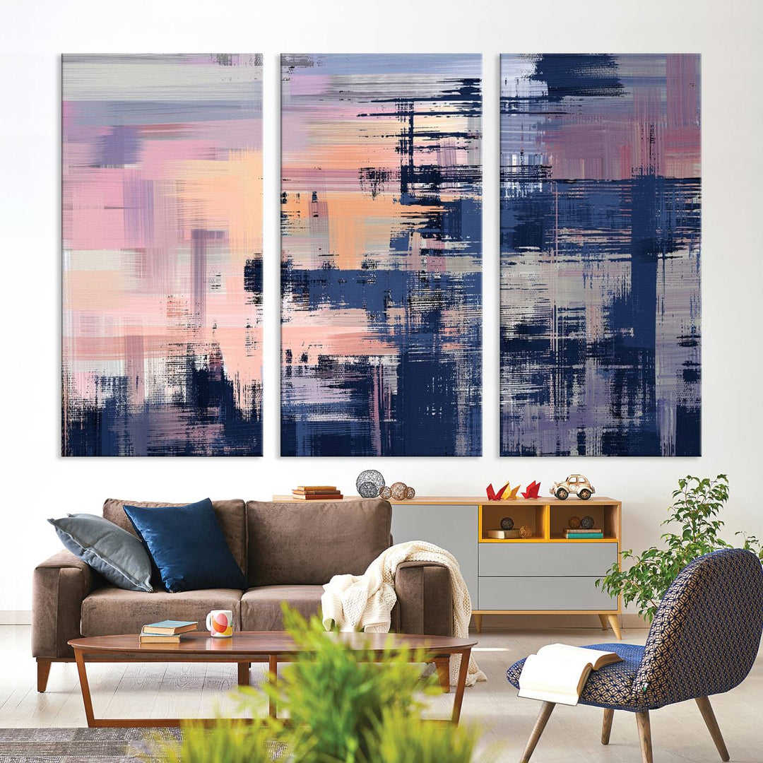 Abstract Painting Wall Art Canvas Print Split Canvas Art