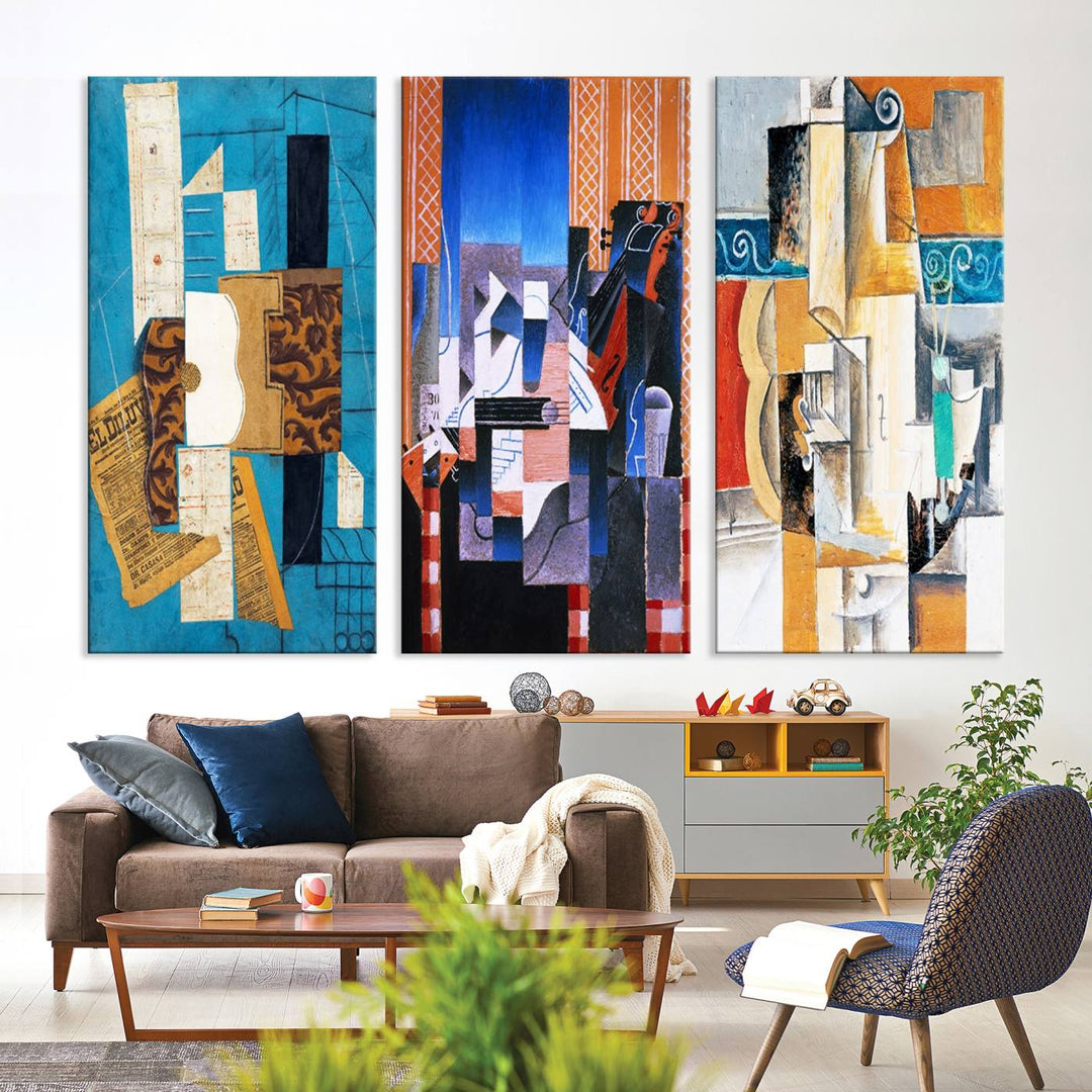 Relaxing Contemporary Abstract Art Canvas Wall Art Print Art