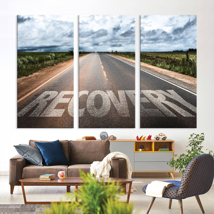 Recovery Road Wall Art Canvas Print