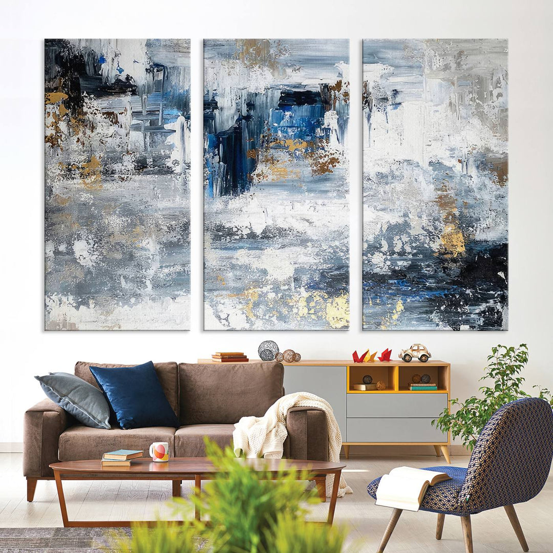 Modern Large Abstract Wall Art Canvas Print