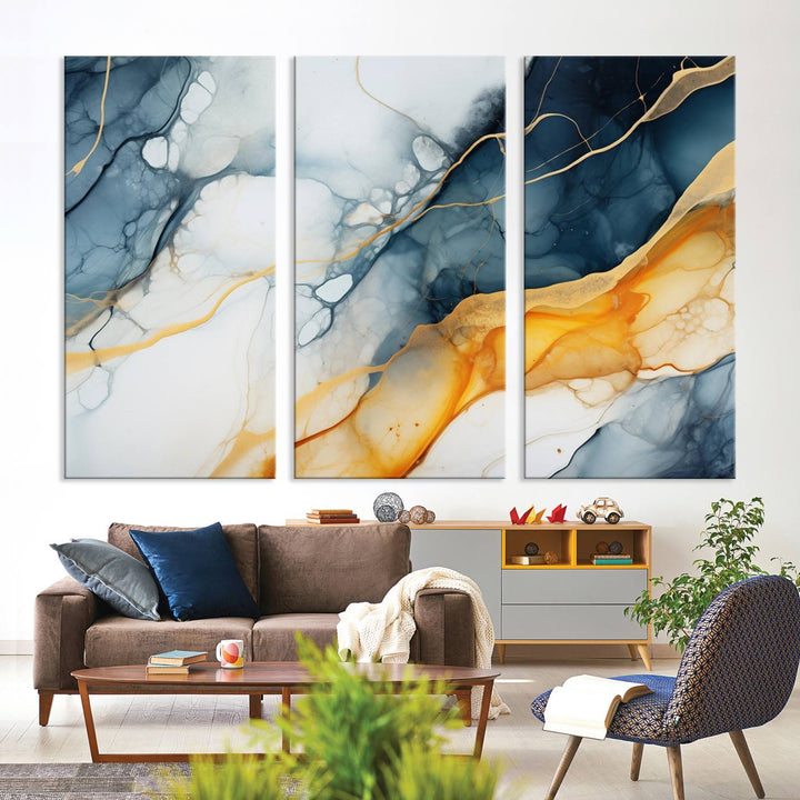 Fluid Wall Art Abstract Canvas Print