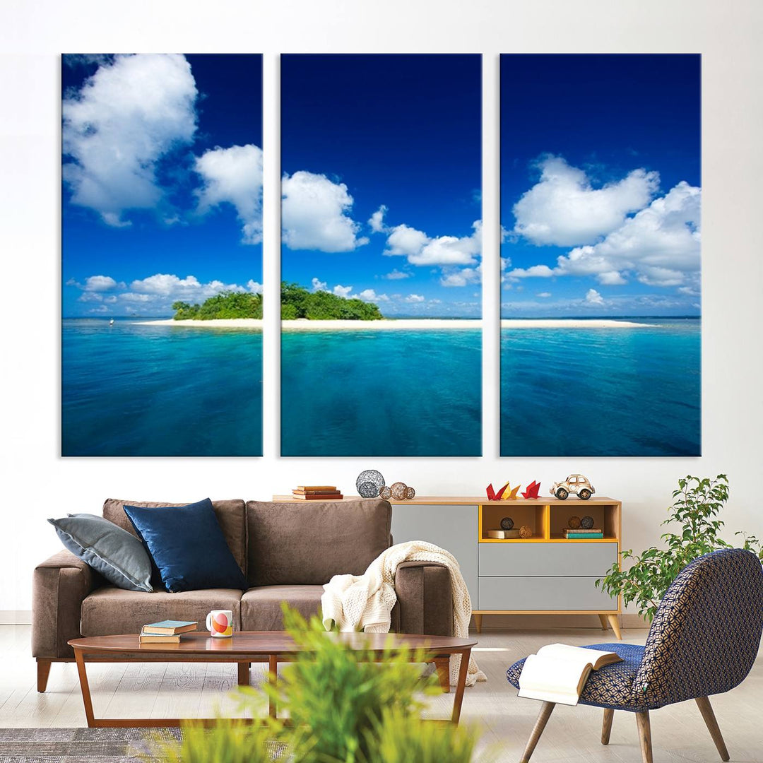 Wall Art Small Tropical Island Canvas Print