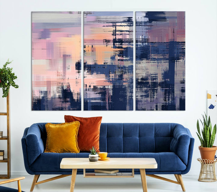 Pintura abstracta Arte de la pared Impresión en lienzo Arte de lienzo dividido extra grande