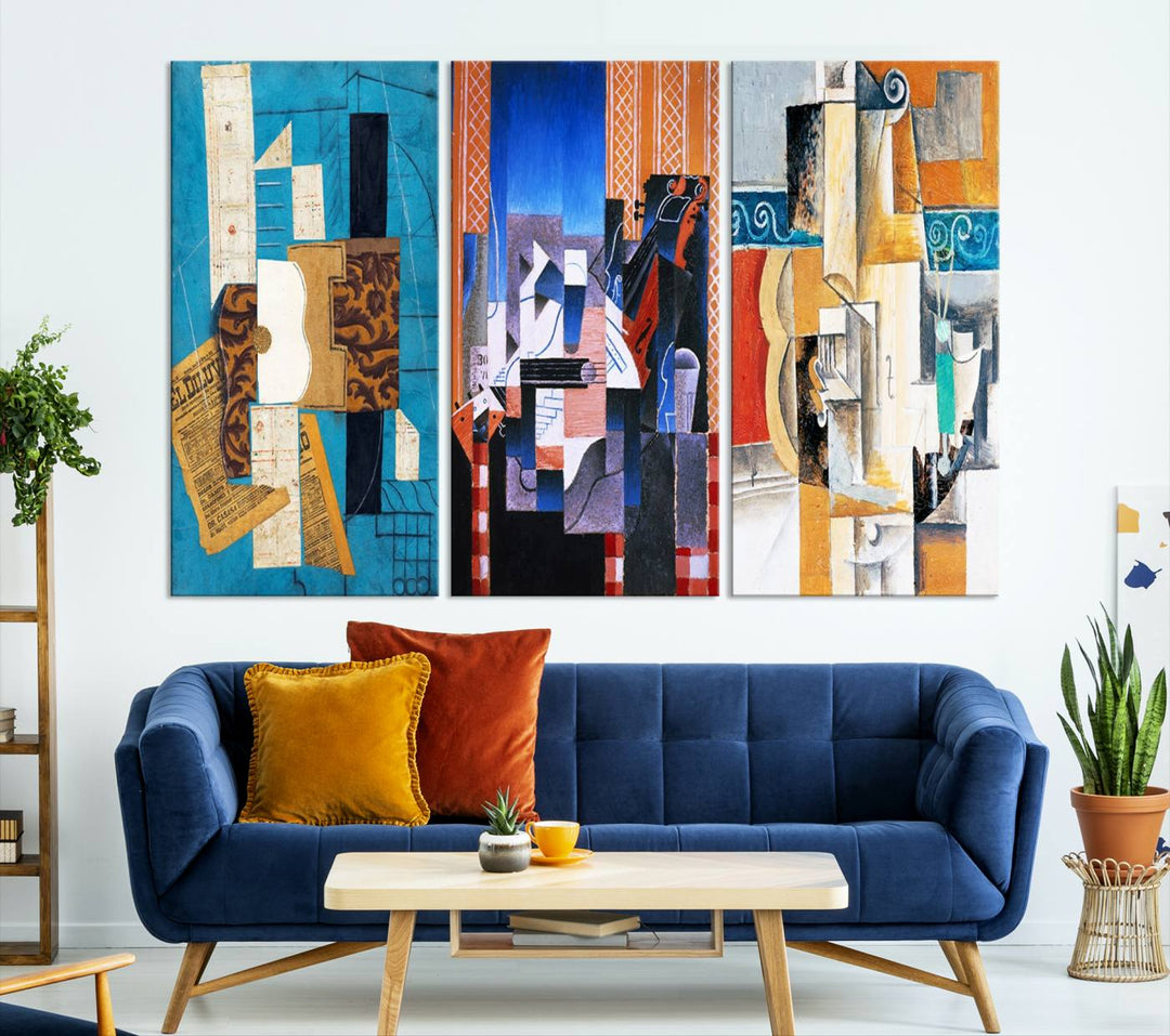 Relaxing Contemporary Abstract Art Canvas Wall Art Print Art