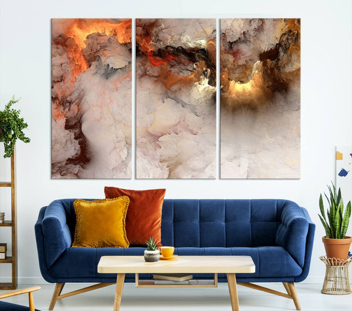 Abstract Smokes Canvas Wall Art Print