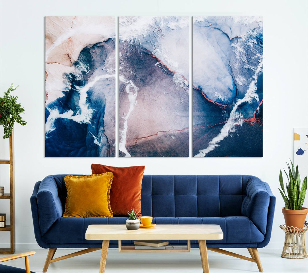 Large Modern Abstract Canvas Wall Art Print