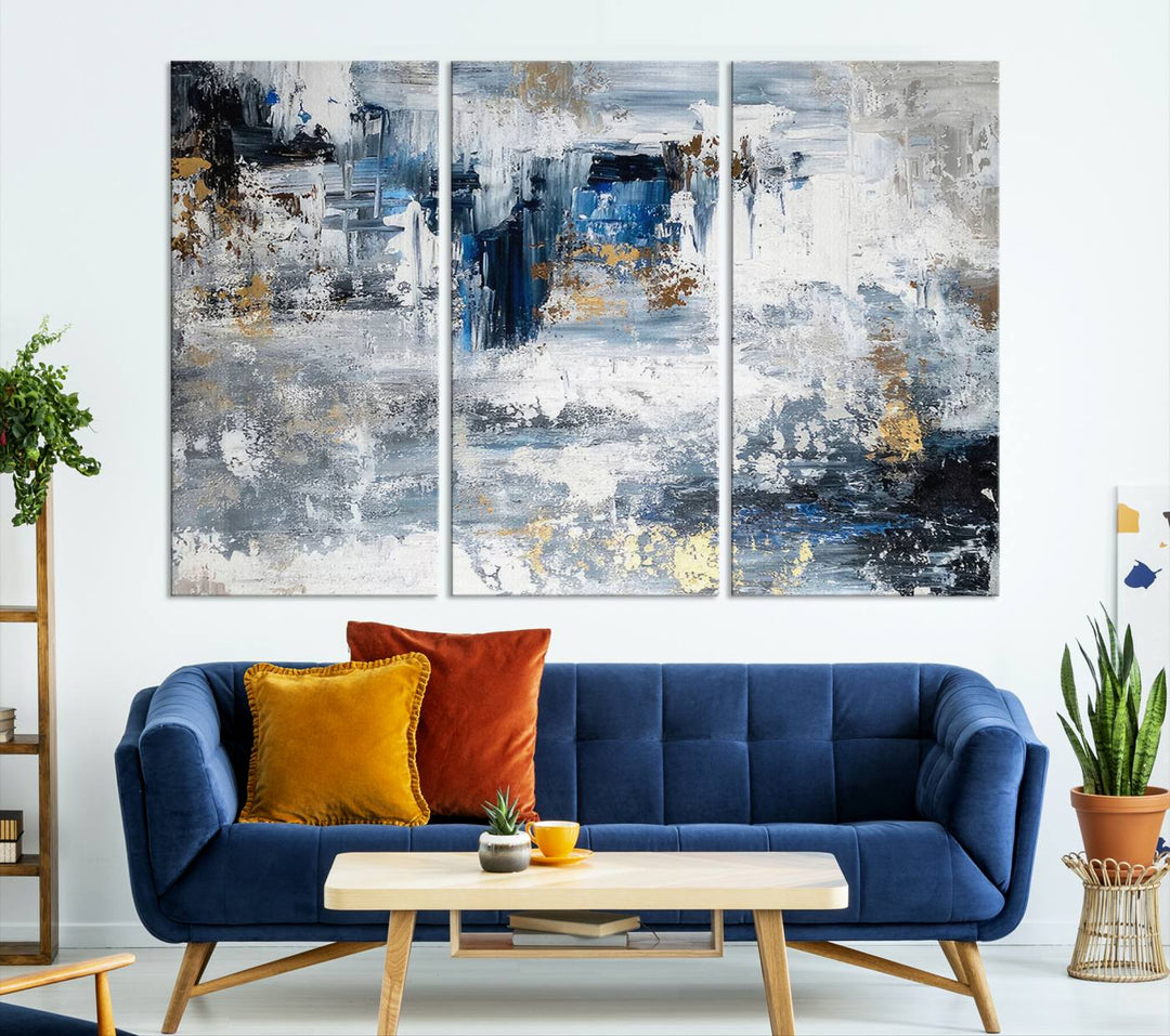 Modern Large Abstract Wall Art Canvas Print