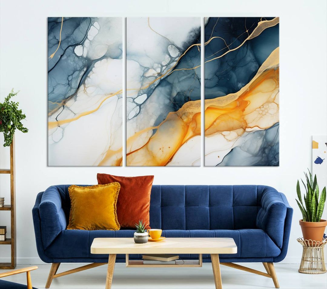 Fluid Wall Art Abstract Canvas Print