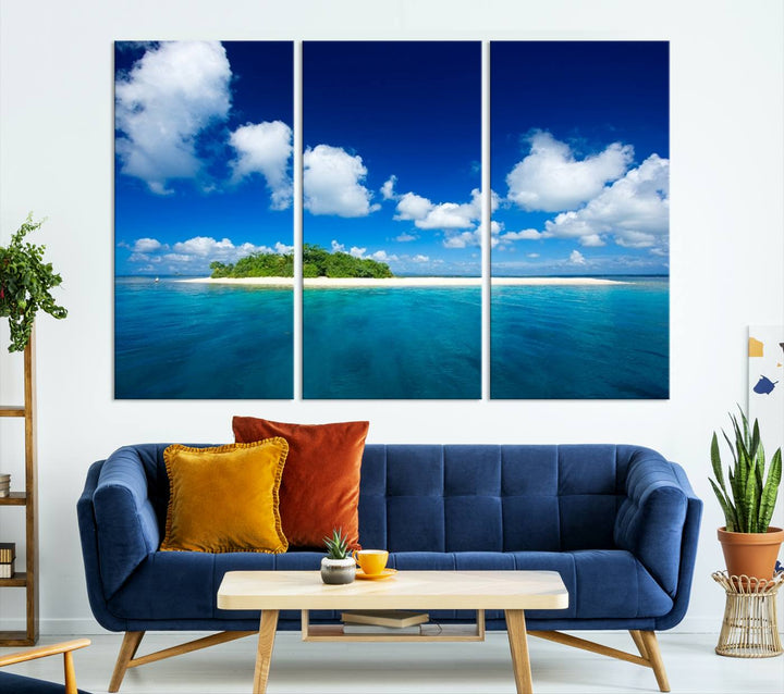 Wall Art Small Tropical Island Canvas Print