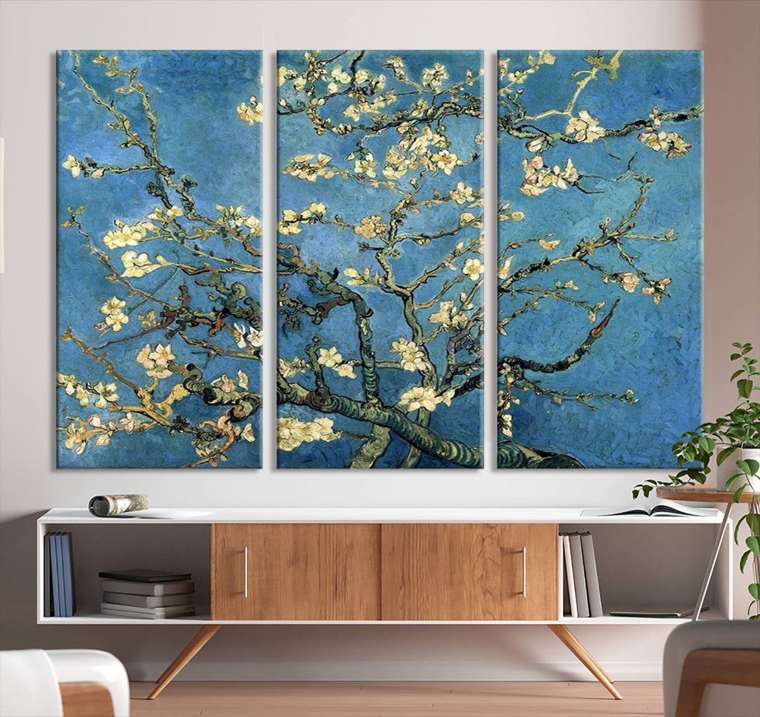 Art mural Fleur d'amandier par Van Gogh Impression sur toile