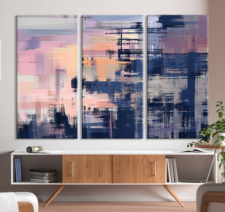 Pintura abstracta Arte de la pared Impresión en lienzo Arte de lienzo dividido extra grande