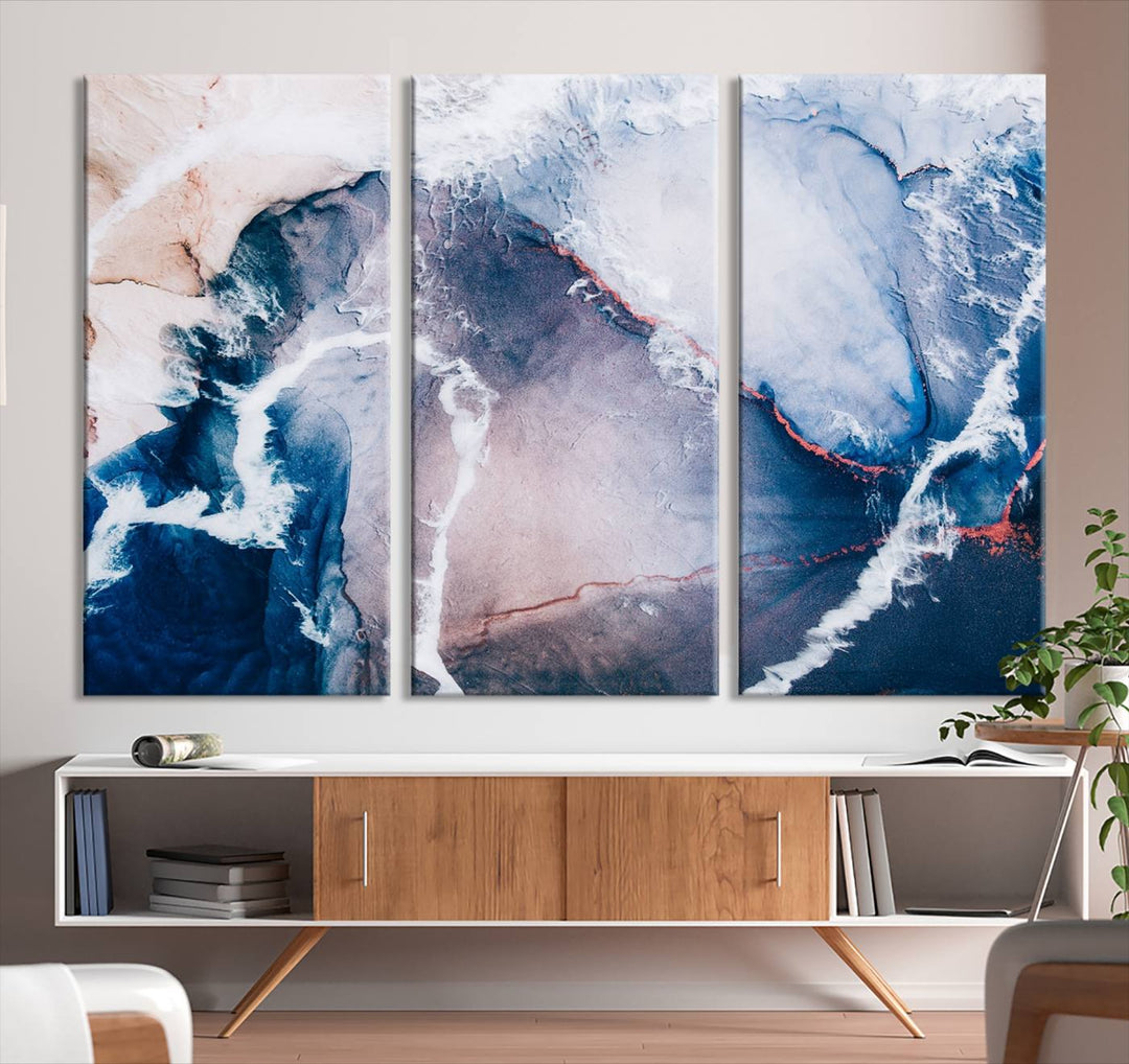 Large Modern Abstract Canvas Wall Art Print