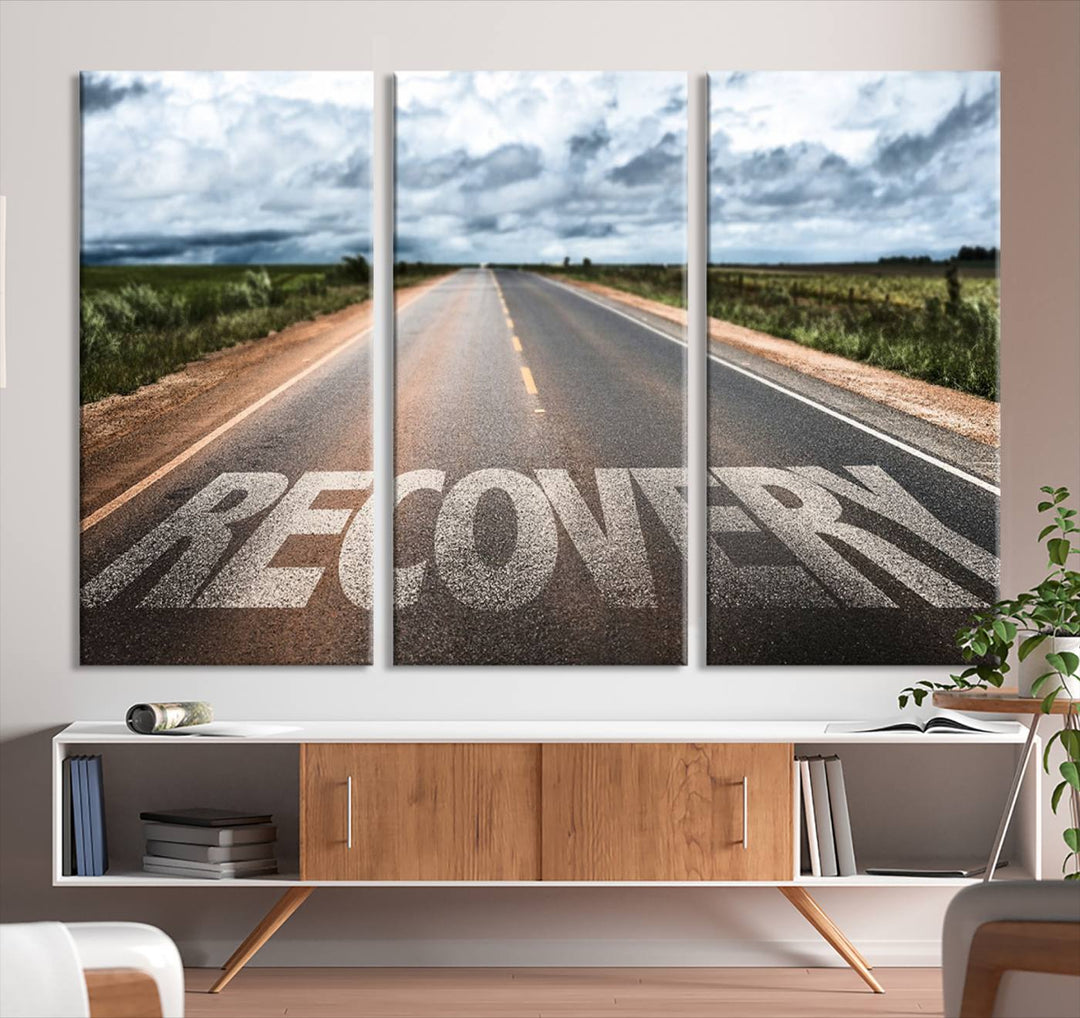 Recovery Road Wall Art Canvas Print