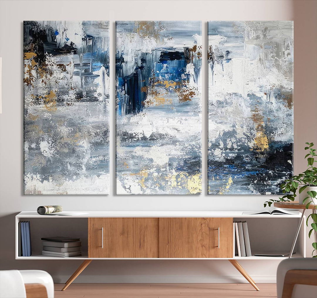 Modern Large Abstract Wall Art Canvas Print