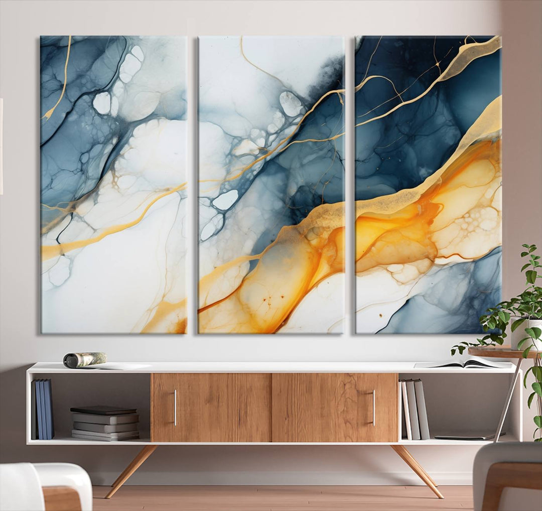 Fluid Wall Art Abstract Canvas Print