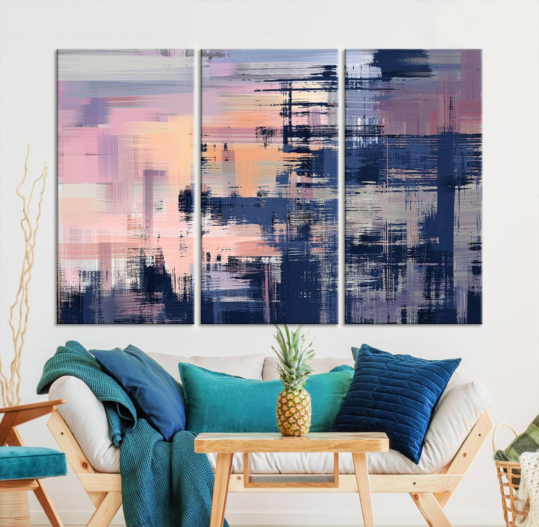 Pintura abstracta Arte de la pared Impresión en lienzo Arte de lienzo dividido extra grande