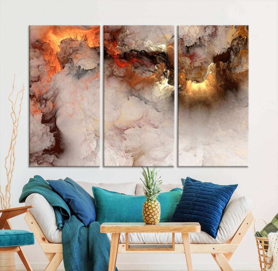 Abstract Smokes Canvas Wall Art Print