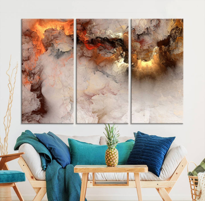 Abstract Smokes Canvas Wall Art Print